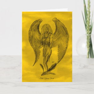 Angel in Tattoo Style Kaart