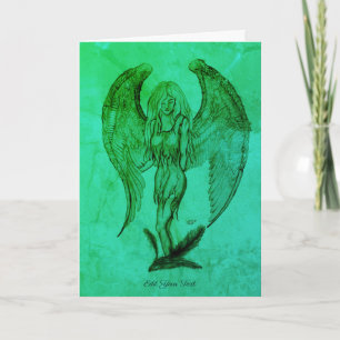 Angel in Tattoo Style Kaart