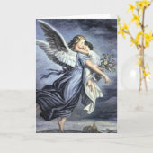 Angel Kaart met Prayer (Gele Bloem)