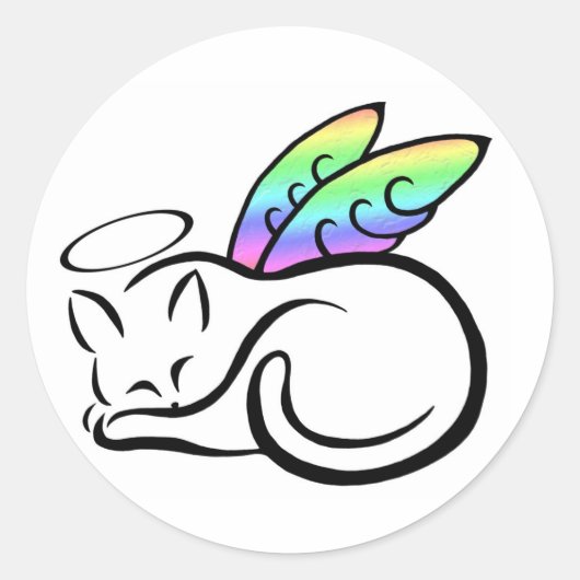 Angel Kat Sticker (Voorkant)