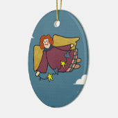 Angel Keramisch Ornament (Links)