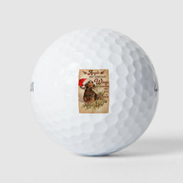 Angel kerstdachshunds golfballen