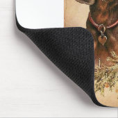 Angel kerstdachshunds muismat (Hoek)