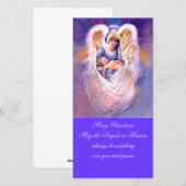 Angel-kerstfotokaart Feestdagenkaart (Voorkant / Achterkant)