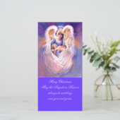 Angel-kerstfotokaart Feestdagenkaart (Staand voorkant)