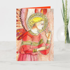 Angel-kerstkaart Feestdagen Kaart