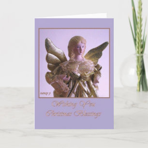 Angel-kerstkaart Feestdagen Kaart