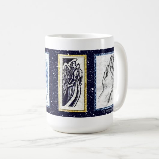 "Angel" kerstkaart Mok (Voorkant rechts)