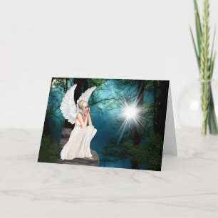 Angel kerstkaarten feestdagen kaart