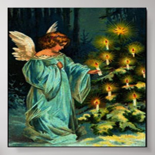 Angel kerstprint poster