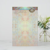 Angel-kerstschrijfpapier Briefpapier (Staand voorkant)