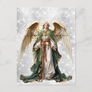 Angel Kerstvakantie Winter Waterverf Briefkaart