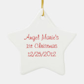 Angel kerstversiering keramisch ornament (Achterkant)