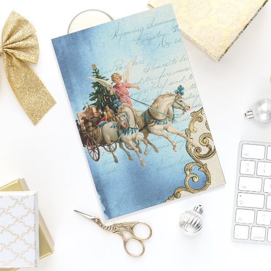 Angel-kerstwagon-ontkoppelingsboot Tissuepapier