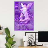 Angel, Kinderen, Brug, gedicht Poster (Thuiskantoor)