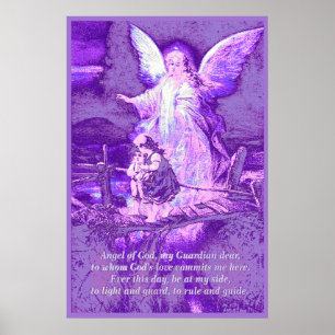 Angel, Kinderen, Brug, gedicht Poster