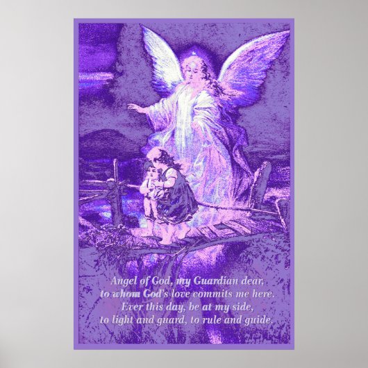 Angel, Kinderen, Brug, gedicht Poster (Voorkant)