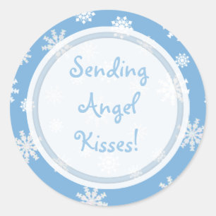 Angel Kisses Collectie Ronde Sticker