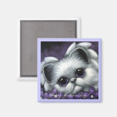 Angel Kitten Angel - Magnet de la fête des mères (Recto/Verso)