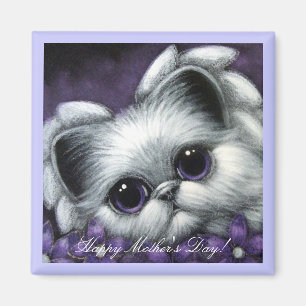Angel Kitten Angel - Moederdag Magnet Magneet