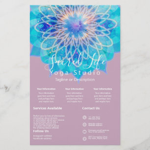 Angel Light Mandala Roze Intro Diensten Flyer