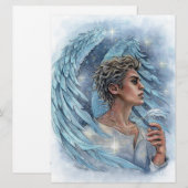 Angel Male Fantasy Guardian Kaart (Voorkant / Achterkant)