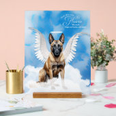 Angel Malinois belge avec nom Pet Memorial (Mariage)