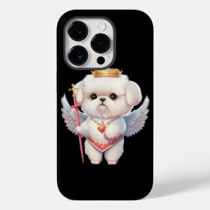 Angel Maltese puppy, hondenliefhebbers van Maltes Case-Mate iPhone 14 Pro Hoesje