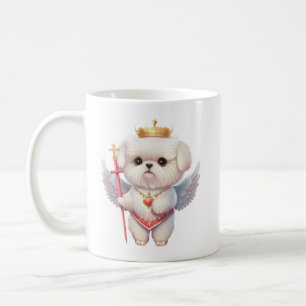 Angel Maltese puppy, hondenliefhebbers van Maltes Koffiemok