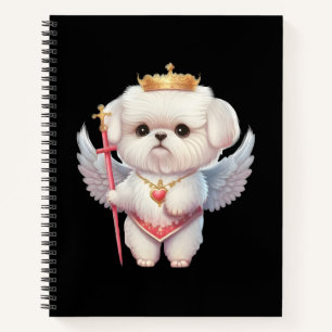 Angel Maltese puppy, hondenliefhebbers van Maltes Notitieboek