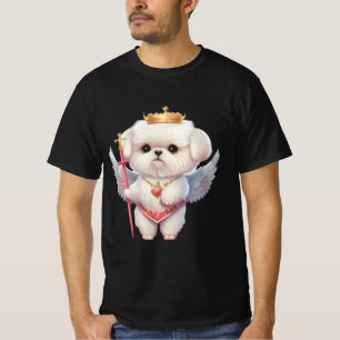 Angel Maltese puppy, hondenliefhebbers van Maltes T-shirt