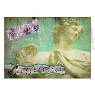 Angel Média mixte Collage Lumière Arrière - plan v