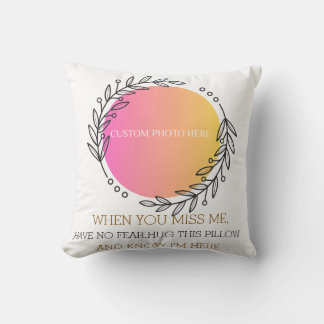 Angel Memorial Pillow with Family Photo Kussen