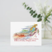 Angel Mercy Love Briefkaart (Staand voorkant)