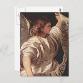 Angel met Banner 1522 Briefkaart (Voorkant / Achterkant)