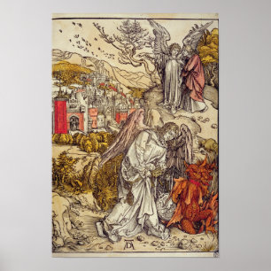 Angel met de Key of the Abyss, 1498 Poster
