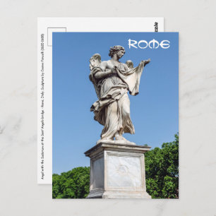 Angel met de Sudarium-Sant'Angelo-brug, Rome Briefkaart