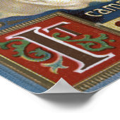 Angel met een Harp Poster (Hoek)