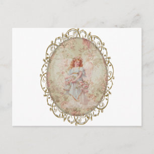 Angel met Flowers Briefkaart