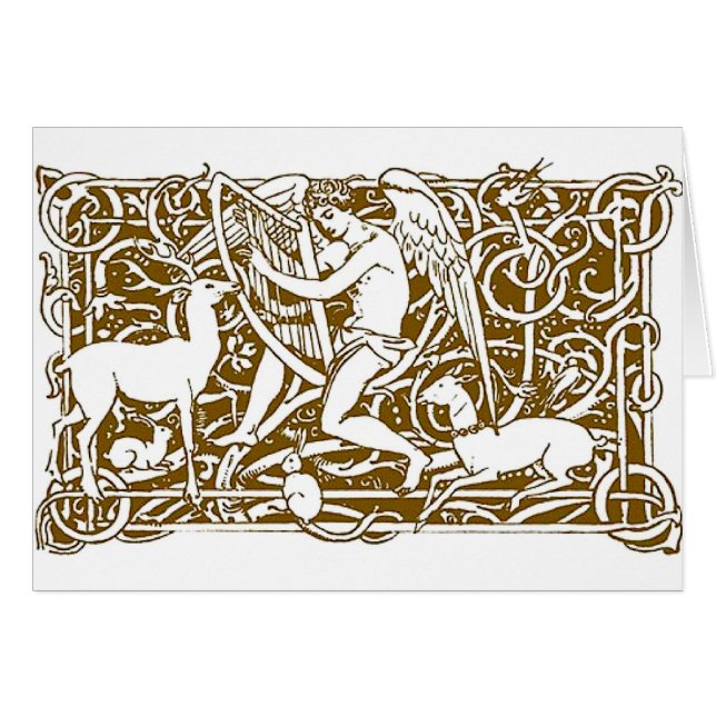 Angel met Harp (Voorkant Horizontaal)