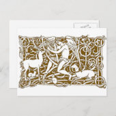 Angel met Harp Briefkaart (Voorkant / Achterkant)