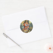 Angel met Lion en Lamb Kerst sticker (Envelop)