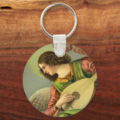 Angel met Mandolin Sleutelhanger (Voorkant)
