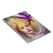 Angel met orchidee notitieboek (Rechterzijde)