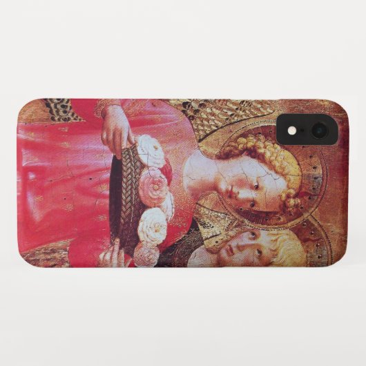 ANGEL MET PINK WHITE ROSES Case-Mate iPhone CASE (Achterkant (horizontaal))