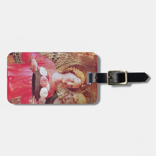 ANGEL MET ROZEN BAGAGELABEL (Voorkant horizontaal)