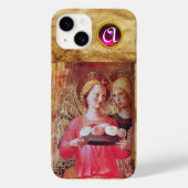 ANGEL MET ROZEN MONOGRAM Case-Mate iPhone CASE (Achterkant)