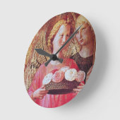 ANGEL MET ROZEN RONDE KLOK (Hoek)