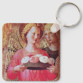 ANGEL MET ROZEN SLEUTELHANGER (Achterkant)