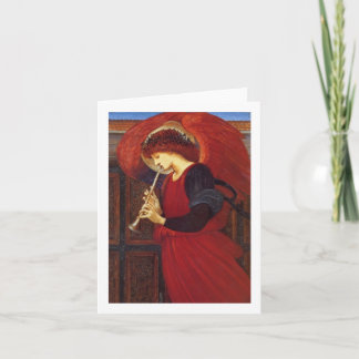 Angel met Trumpet, Burne Jones Feestdagen Kaart